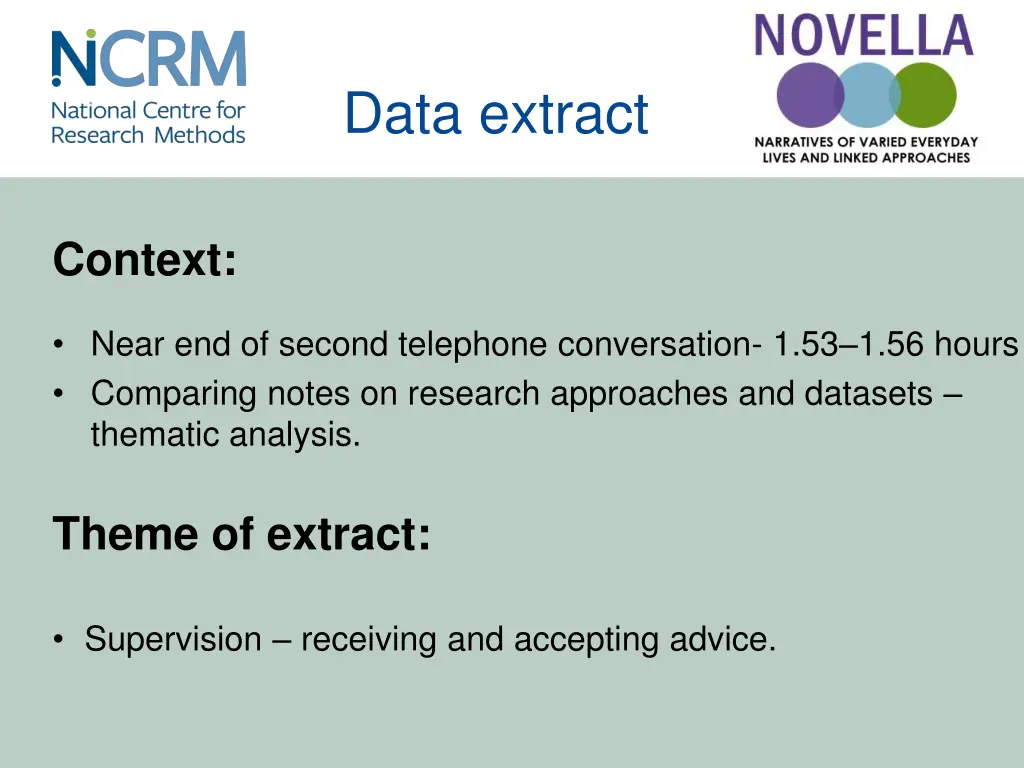 data extract