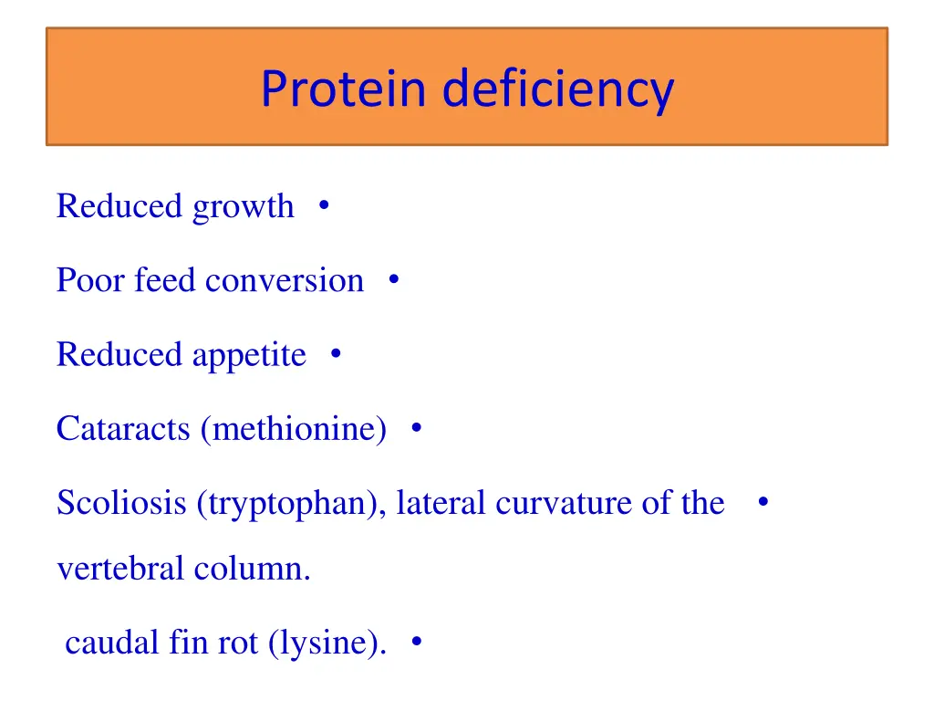 protein deficiency