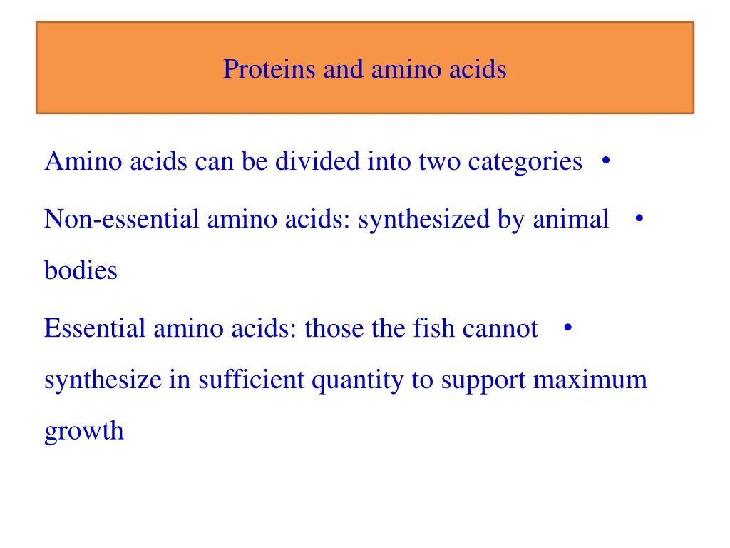proteins and amino acids