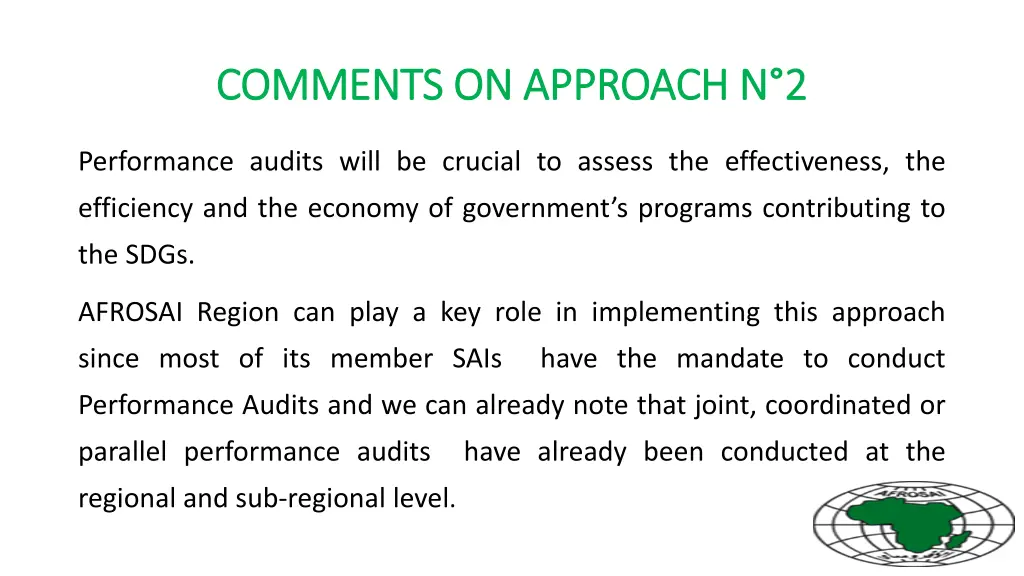 comments on approach n comments on approach n 2 2