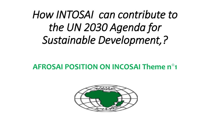 how intosai can contribute to how intosai