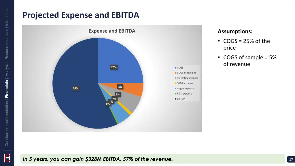 conclusion implementation financials analysis 13