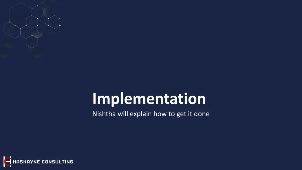 implementation nishtha will explain