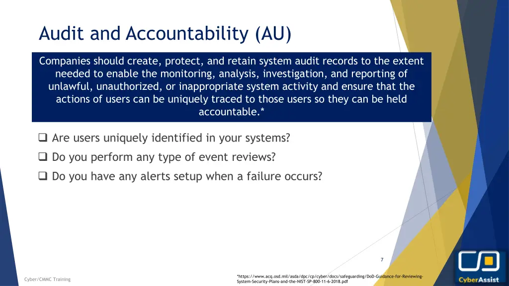 audit and accountability au