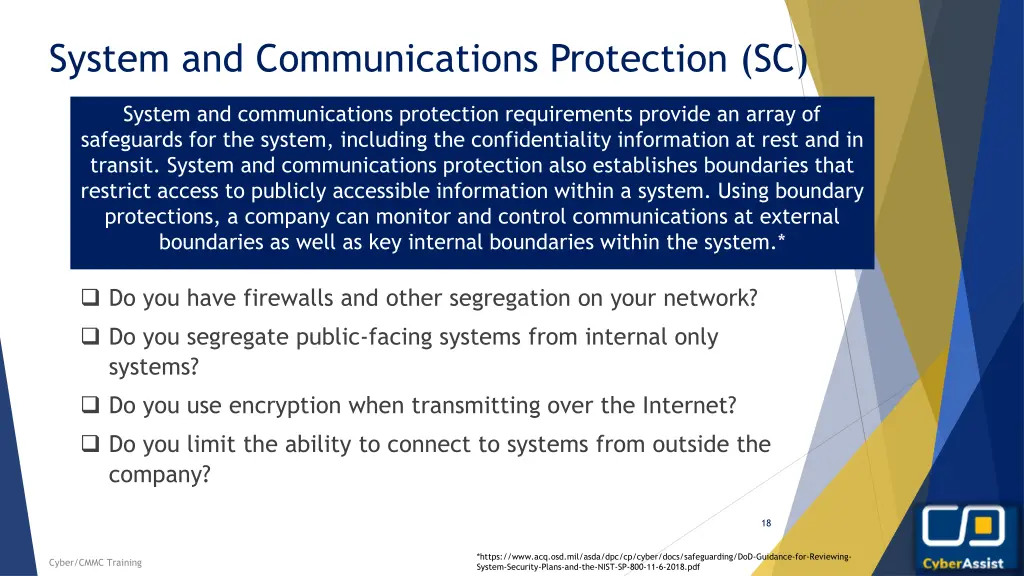 system and communications protection sc