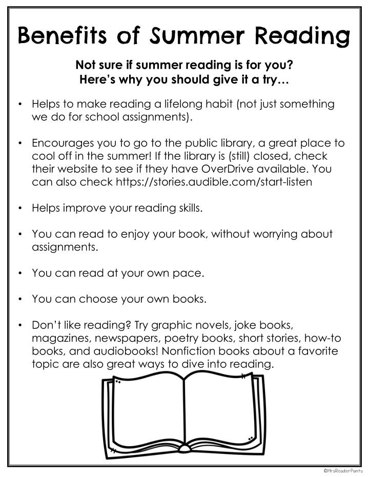 benefits of summer reading