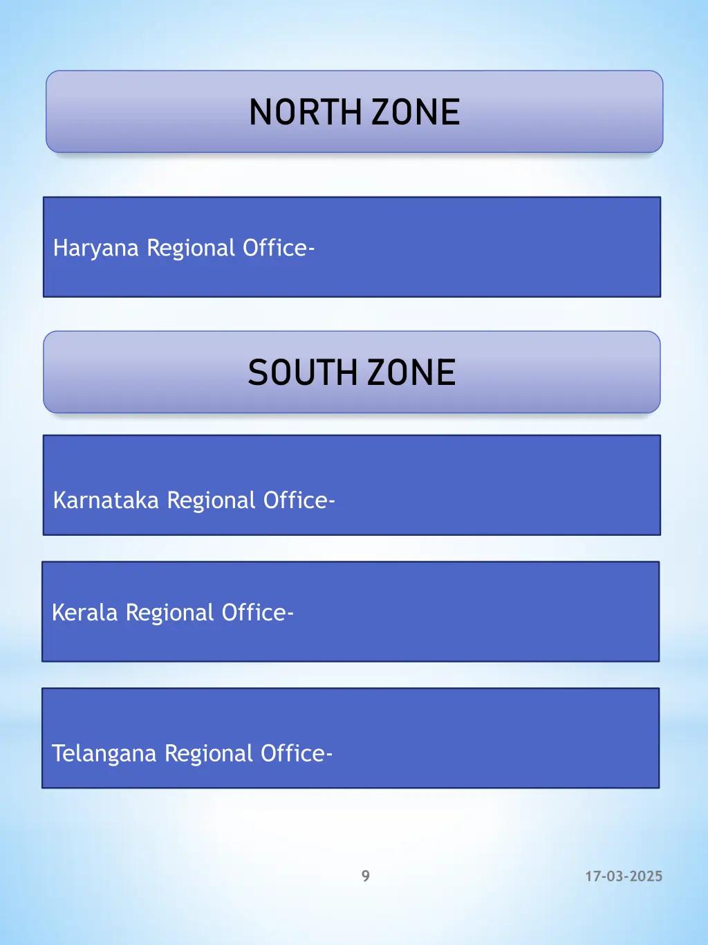 north zone