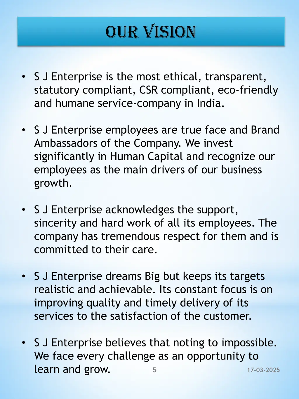 our vision