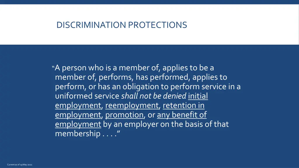 discrimination protections