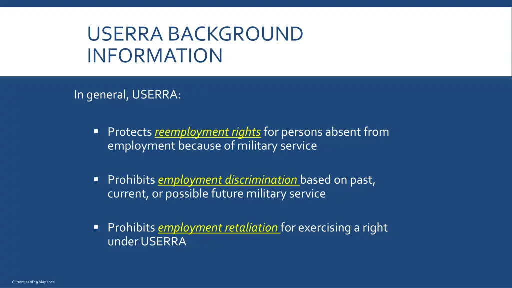 userra background information 1