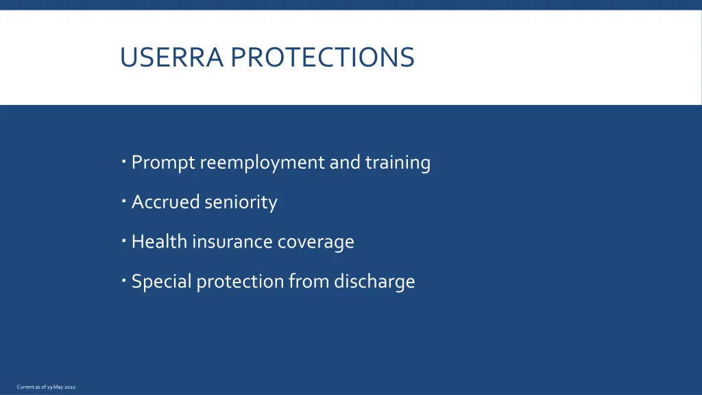 userra protections
