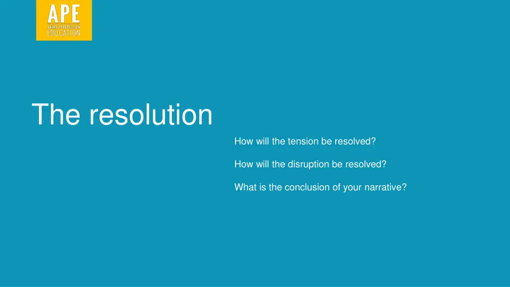 the resolution