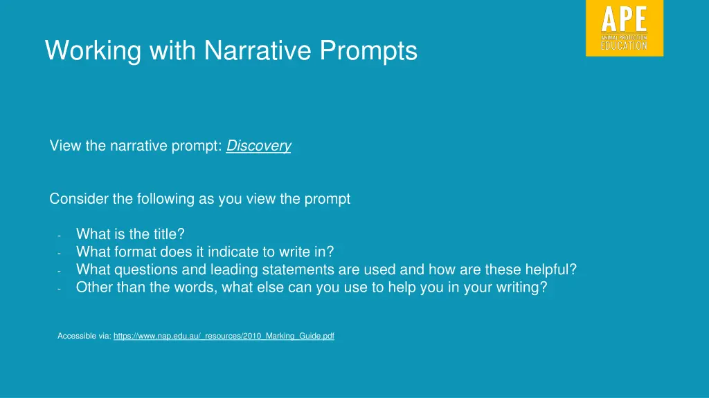 working with narrative prompts 1