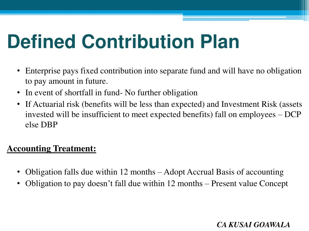 defined contribution plan
