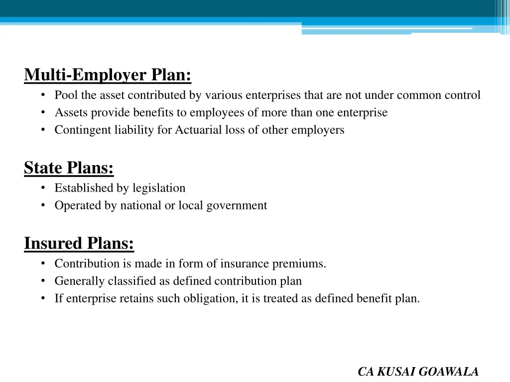 multi employer plan pool the asset contributed
