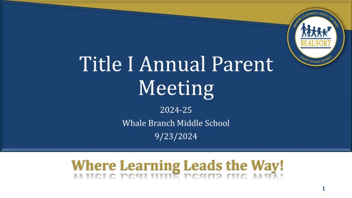 title i annual parent meeting