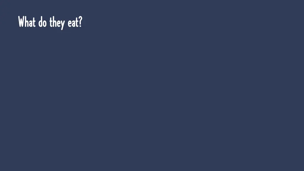 what do they eat what do they eat