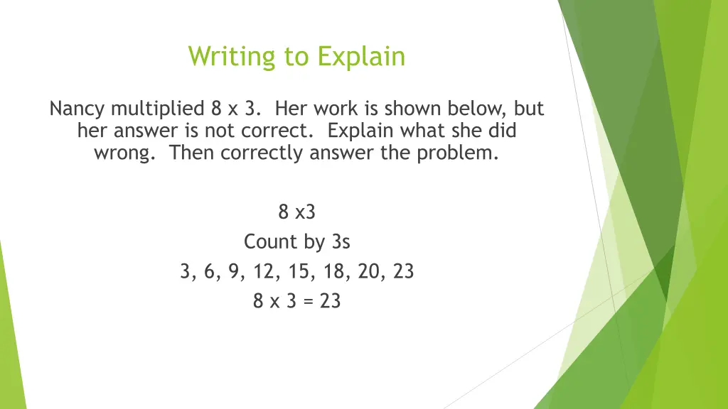 writing to explain