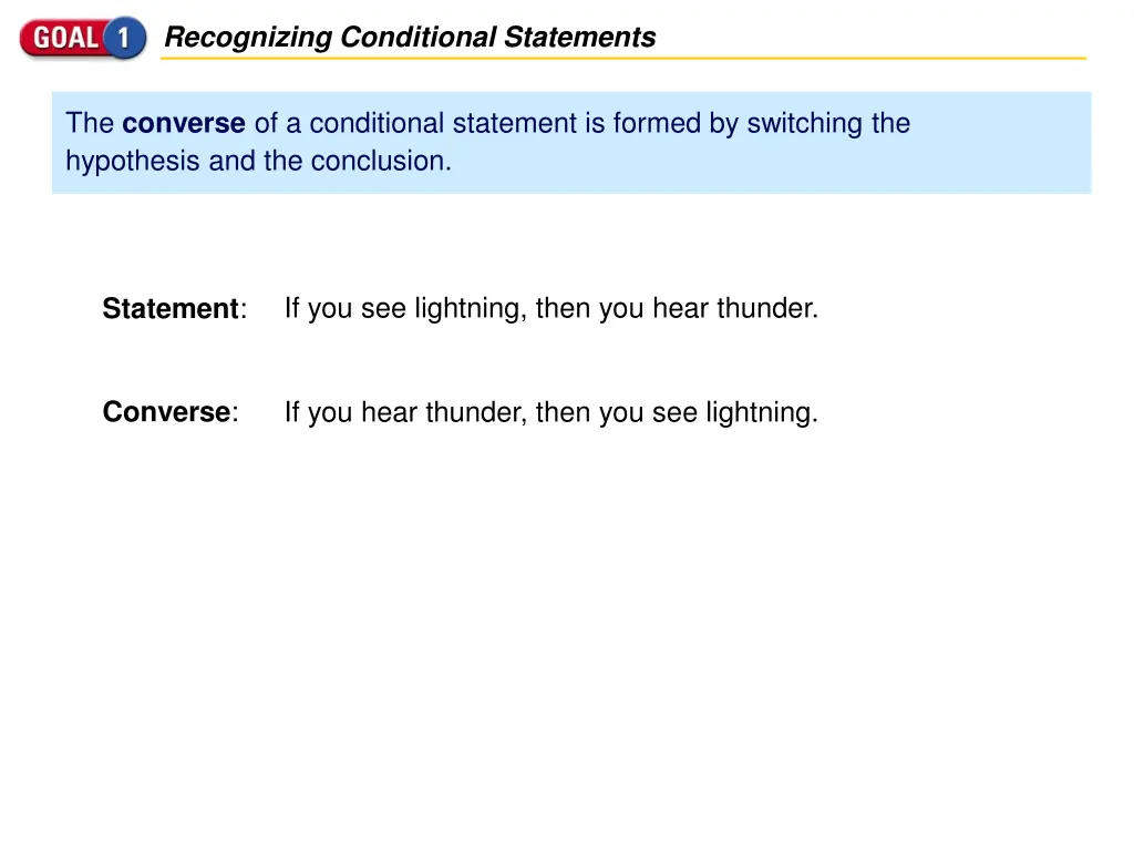recognizing conditional statements 1