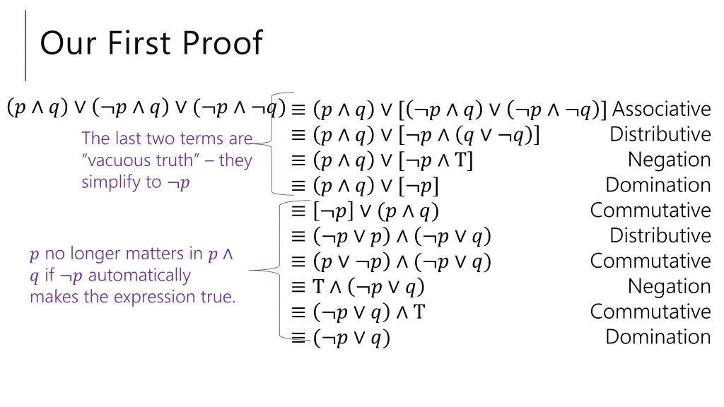 our first proof 14