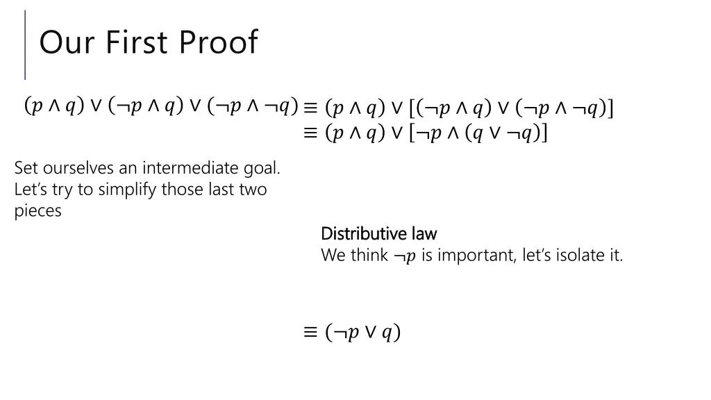 our first proof 6