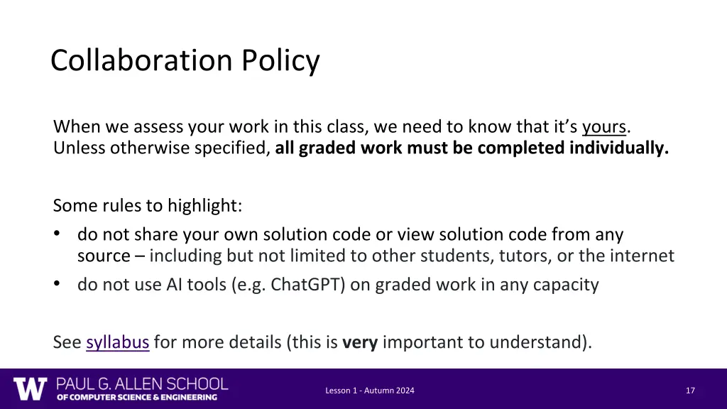 collaboration policy
