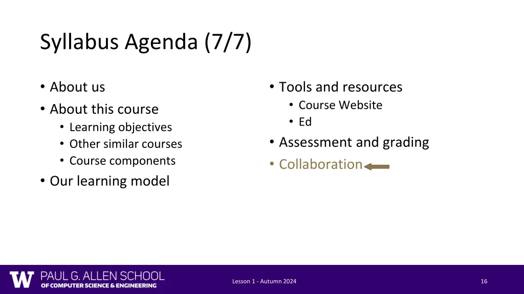 syllabus agenda 7 7