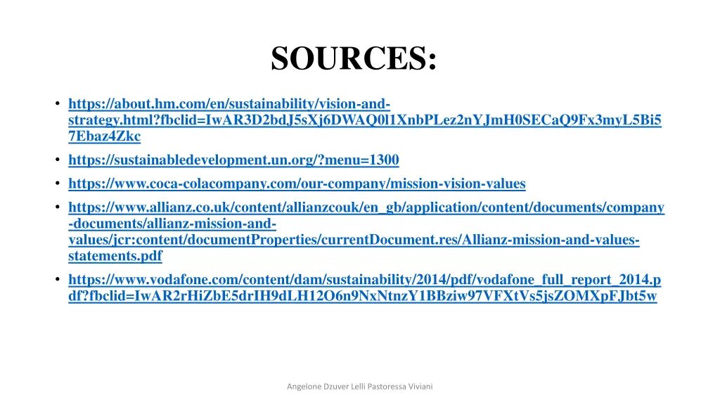 sources