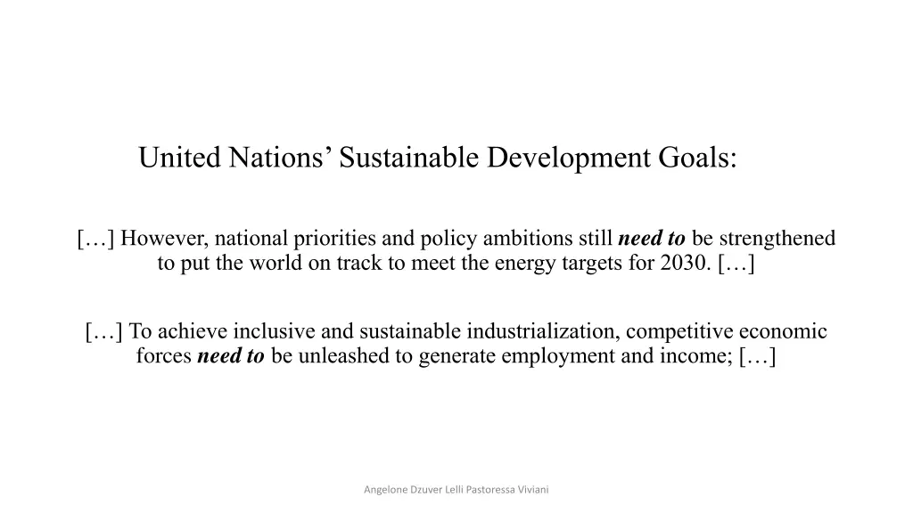 united nations sustainable development goals