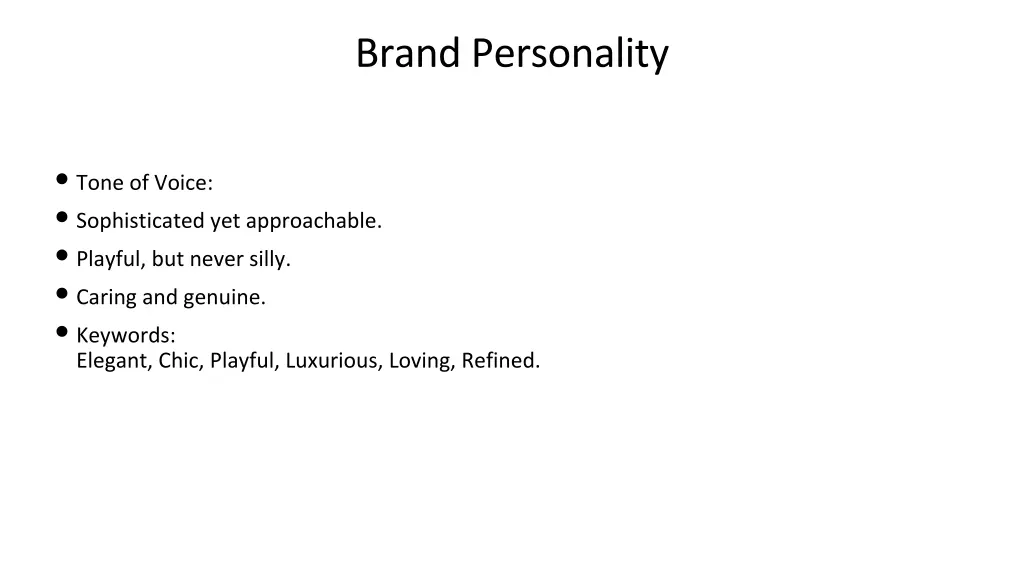 brand personality