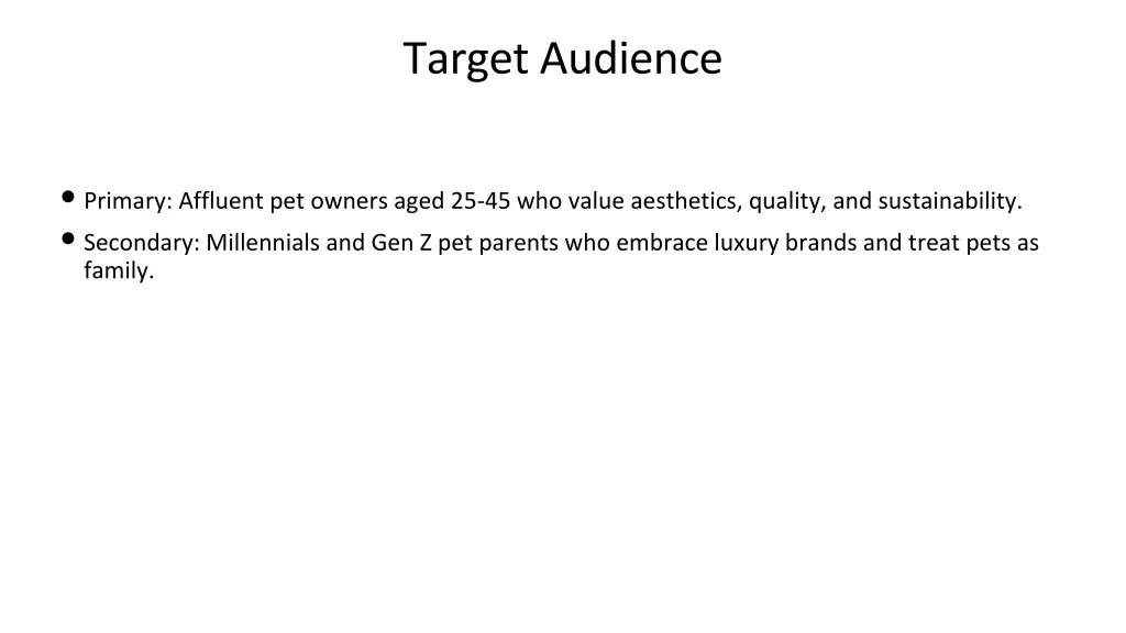 target audience