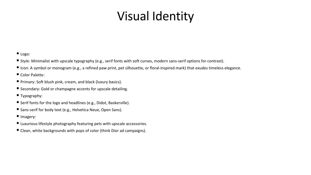 visual identity