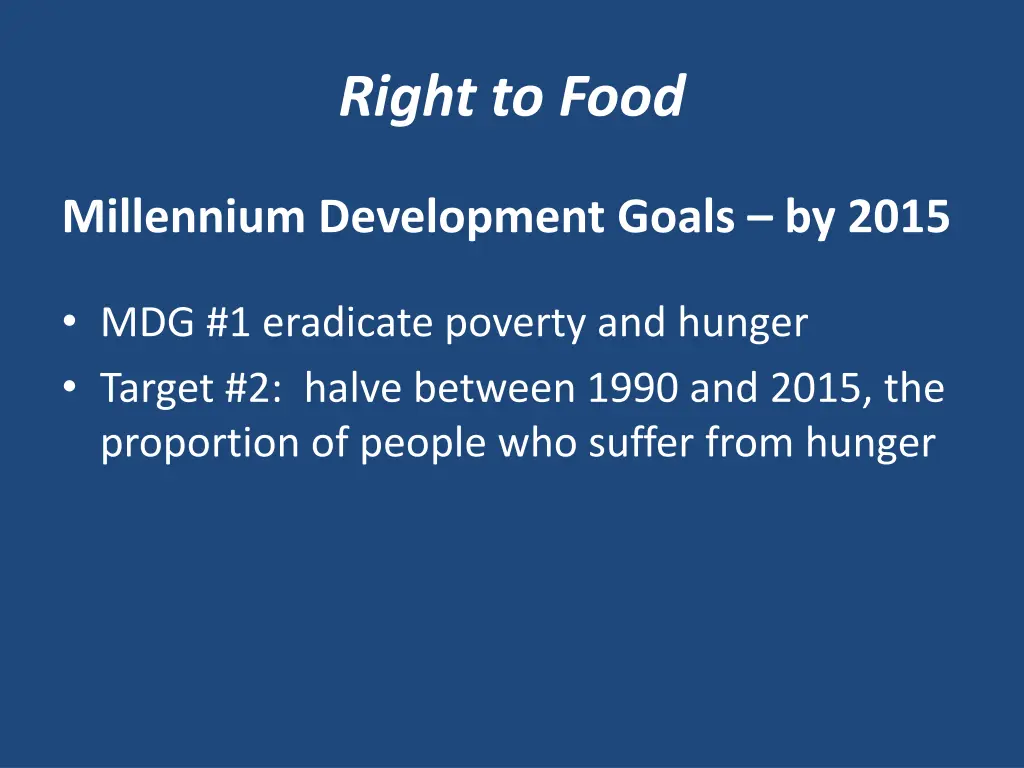 right to food 10
