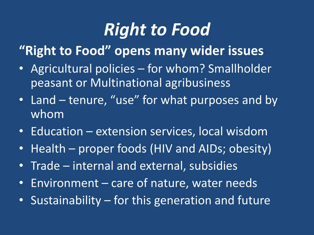 right to food 12