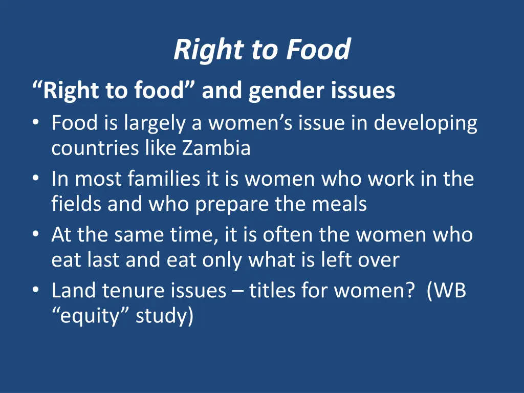 right to food 13