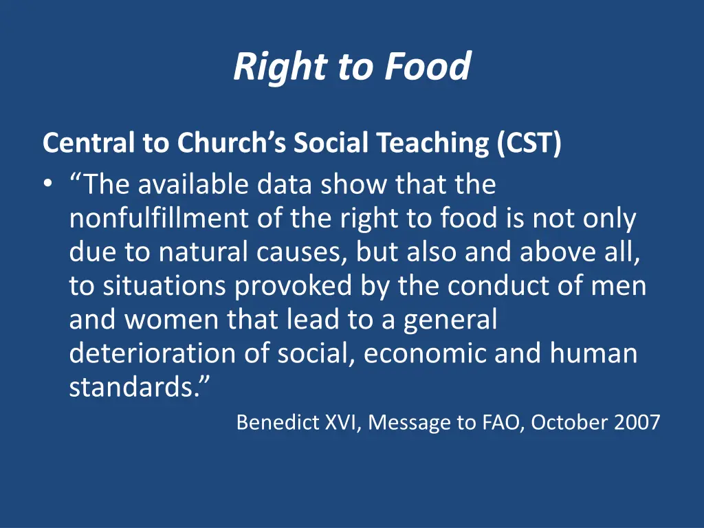 right to food 14