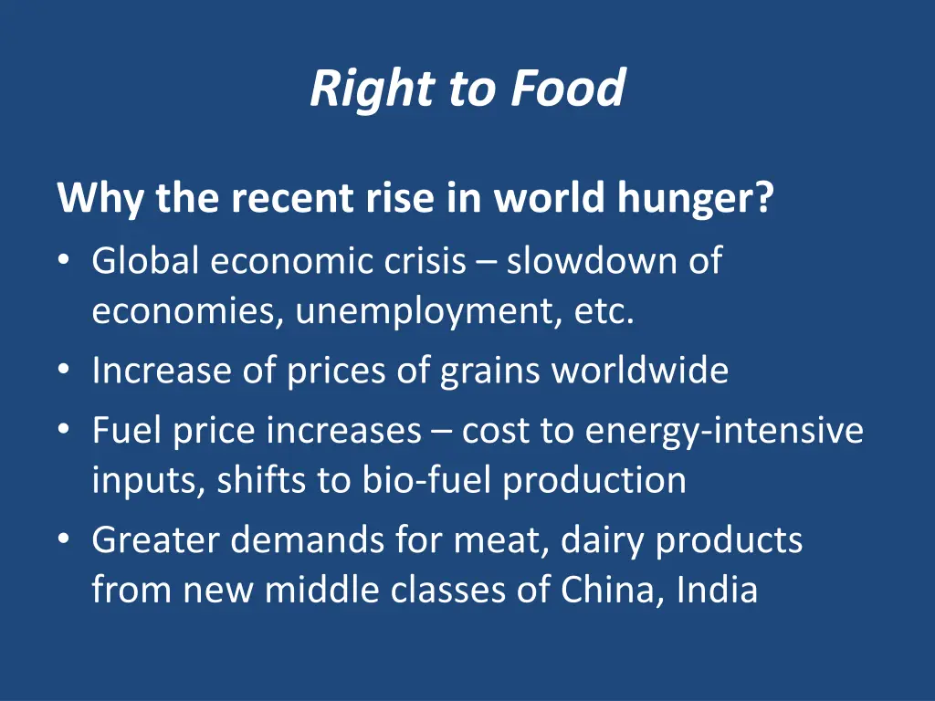 right to food 15