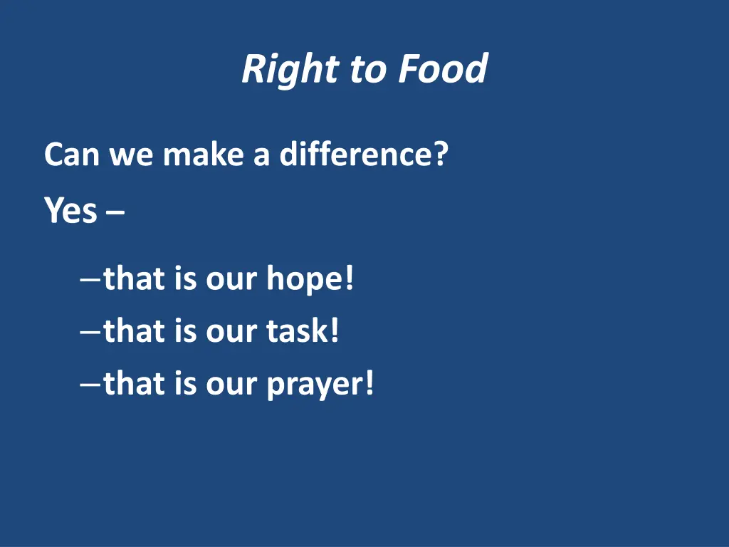 right to food 22