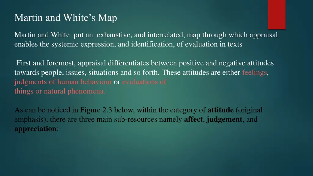 martin and white s map