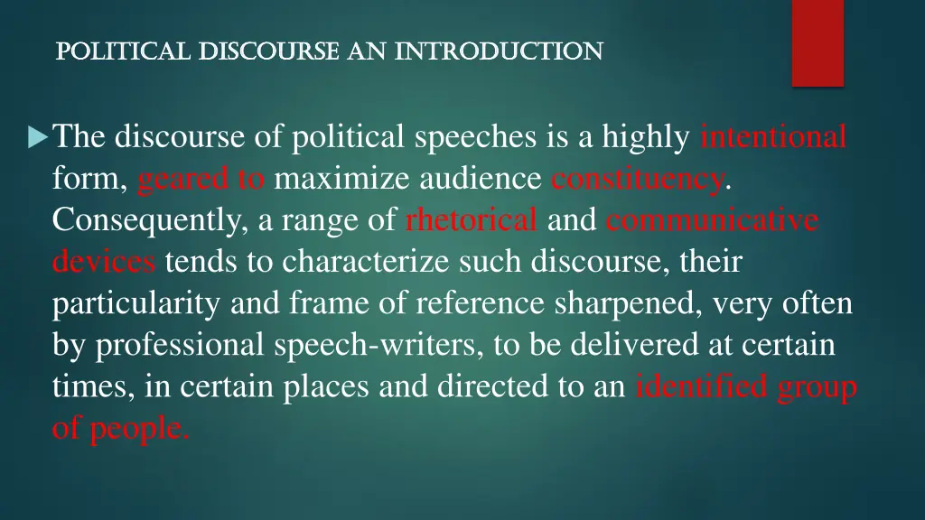 political discourse an introduction political