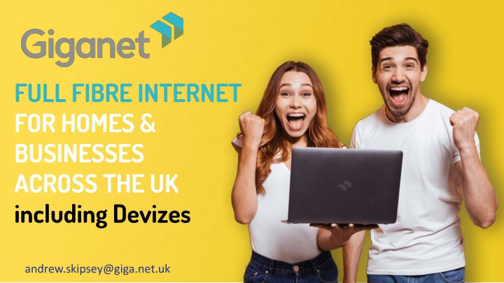 full fibre internet for homes businesses across