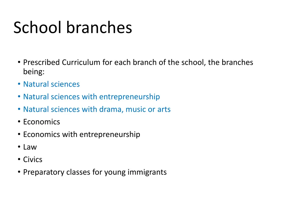 school branches