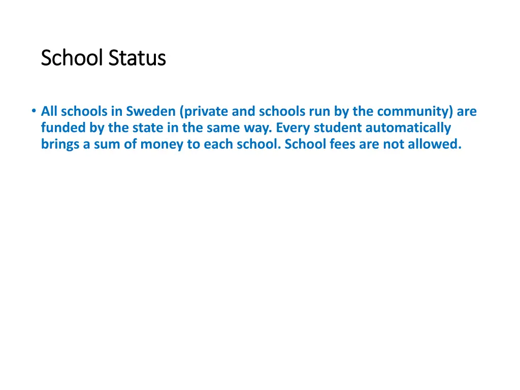 school status school status