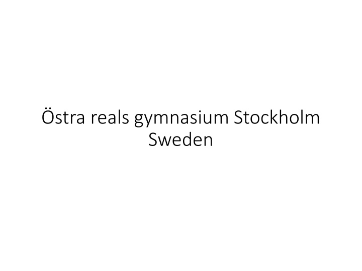 stra reals gymnasium stockholm sweden