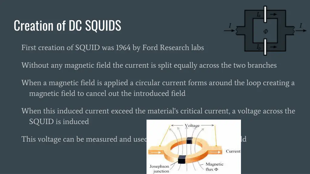 creation of dc squids