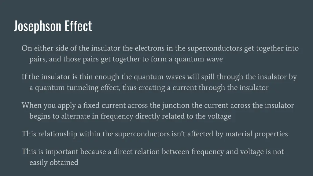 josephson effect