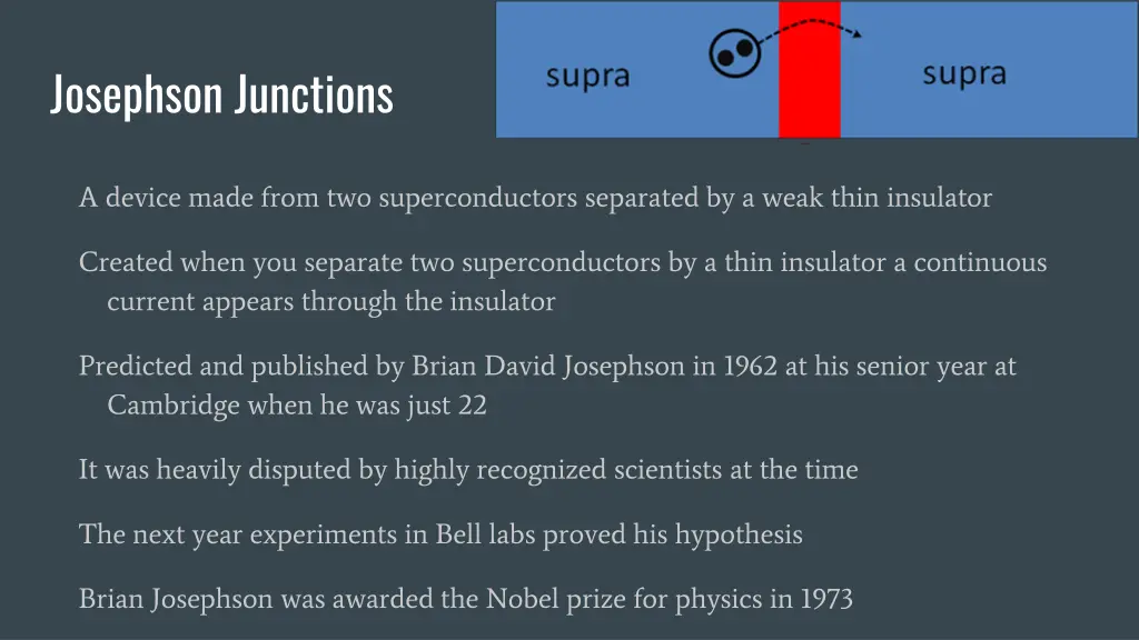 josephson junctions