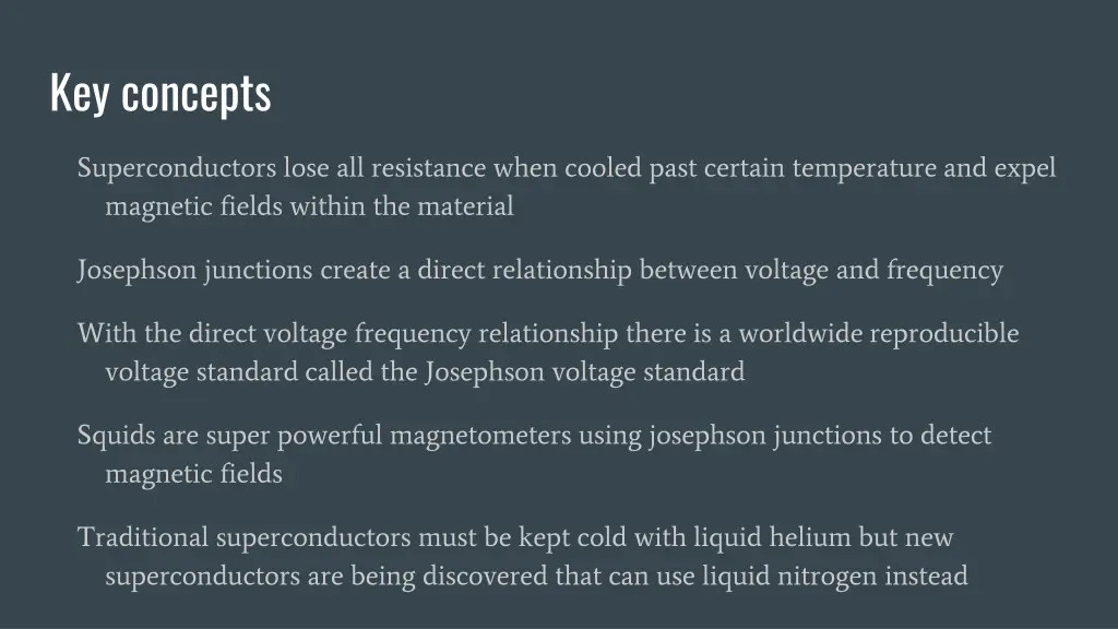 key concepts