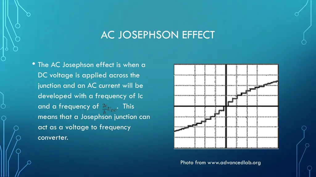 ac josephson effect