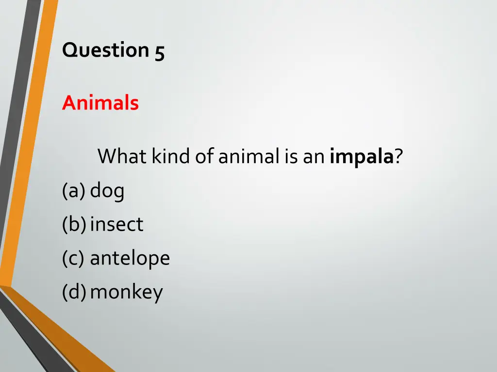 question 5